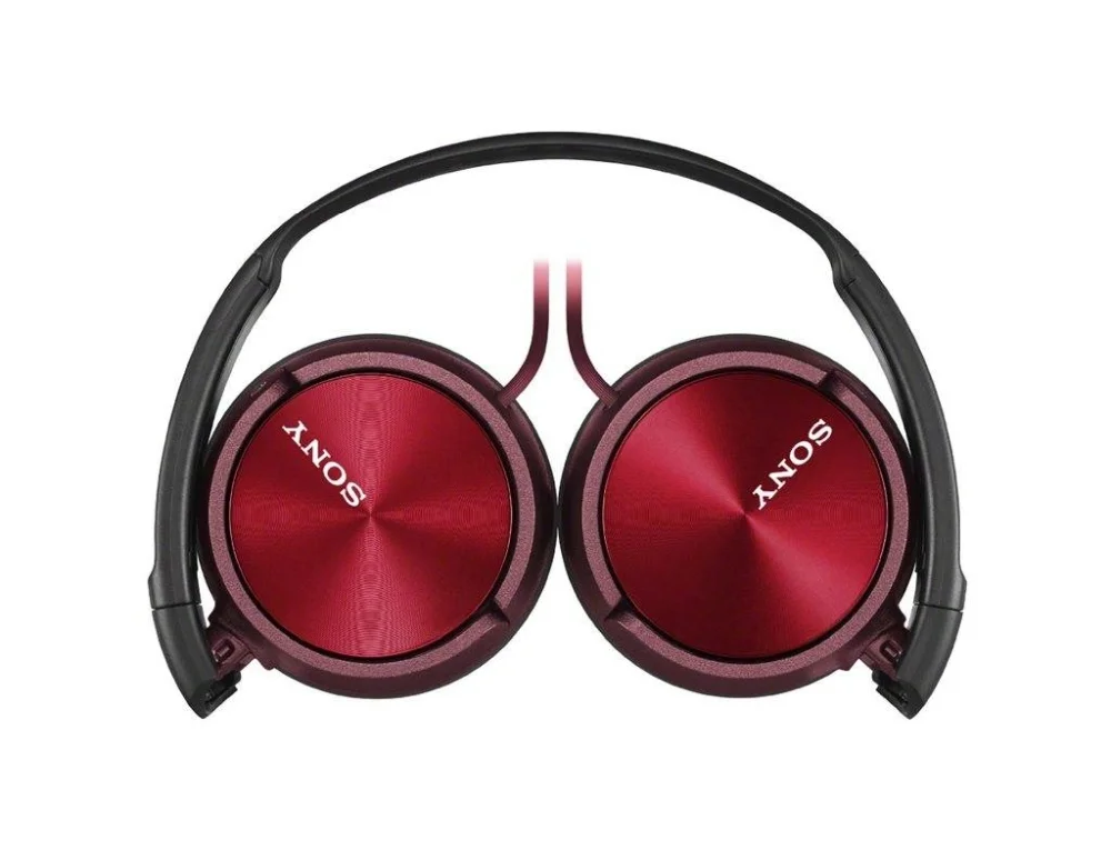 Слушалки Sony – MDR-ZX310, червени, кабелни, Overhead