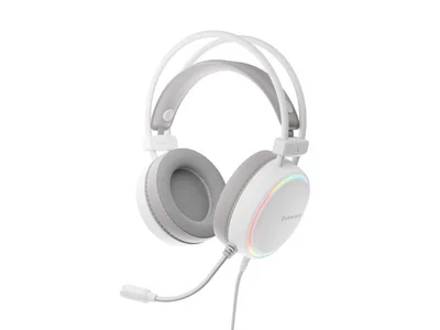 Геймърски слушалки Genesis Neon 613 G2 с микрофон, RGB подсветка, бели