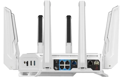 Asus Gaming Rapture GT-BE19000AI, BE19000, Tri-band Gaming Router, WiFi 7, 802.11be, up to 3,500 sq. ft. & 200+ devices, Triple Level Security, Support AiMesh Whole Home Mesh WiFi, Dual 10G ports, AI WAN detection, Energy Saving Mode, AI Game Boost, Gami