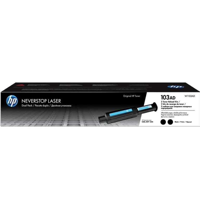 Тонер комплект HP 103AD Neverstop за презареждане, 2 броя, Black