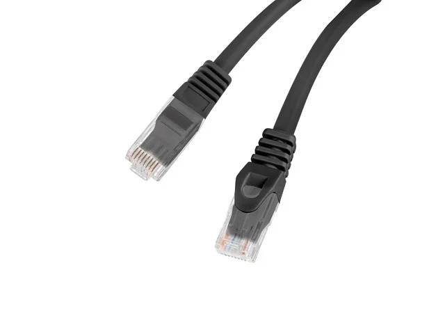 Пач кабел Lanberg CAT.6 UTP LSZH CU 2m, черен