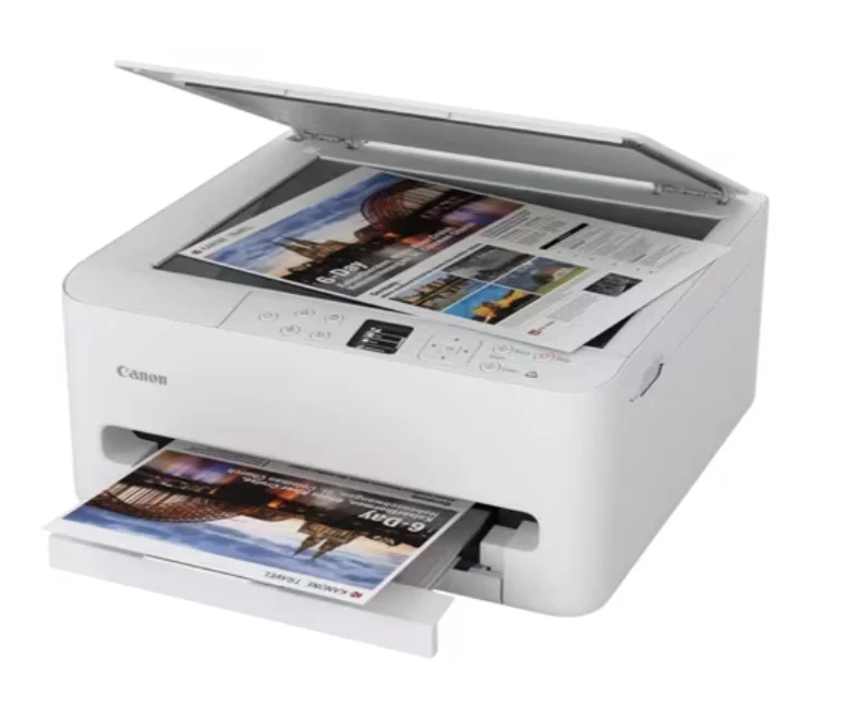 Мастиленоструен мултифункционален принтер Canon PIXMA TS6550i, Бял