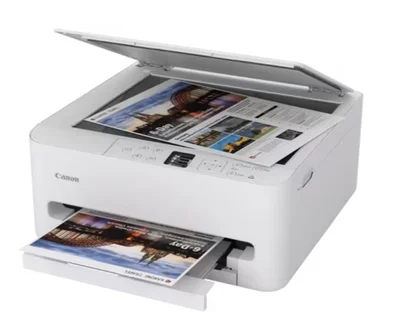 Мастиленоструен мултифункционален принтер Canon PIXMA TS6550i, Бял