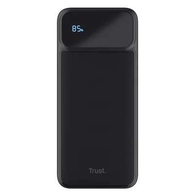 Външна батерия TRUST – Avala 10.000 PD, 10000 mAh, 3 USB порта, LED дисплей, 20 W PD