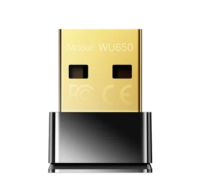 Cudy WU650 Wi-Fi Mini USB Adapter AC650 650Mbps Wi-Fi USB Adapter, Mini Size, 433Mbps at 5GHz + 200Mbps at 2.4GHz, Nano Size, USB 2.0