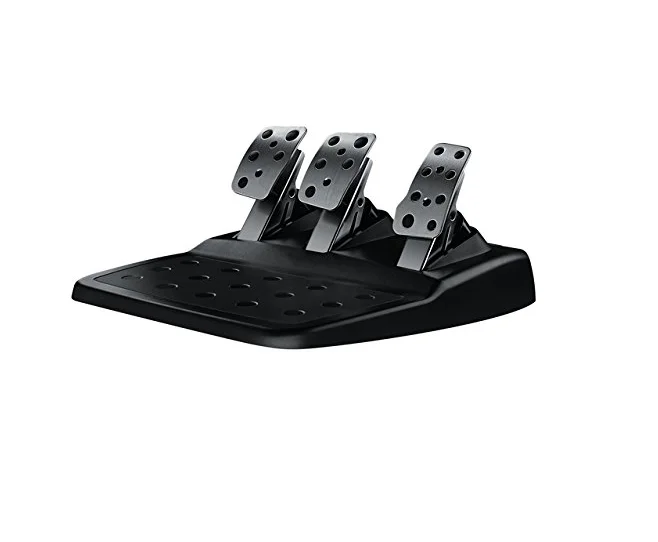 Logitech G29 Driving Force Racing Wheel, PlayStation 4, PlayStation 3, PC, 900° Rotation, Dual Motor Force Feedback, Adjustable Pedals, Leather
