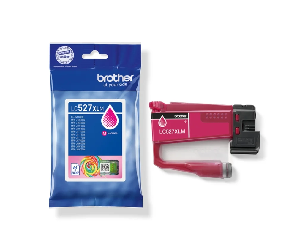 Brother LC527XLM  Magenta Ink Cartridge for MFCJ5010DW/MFCJ5110DW - 2000 page yield