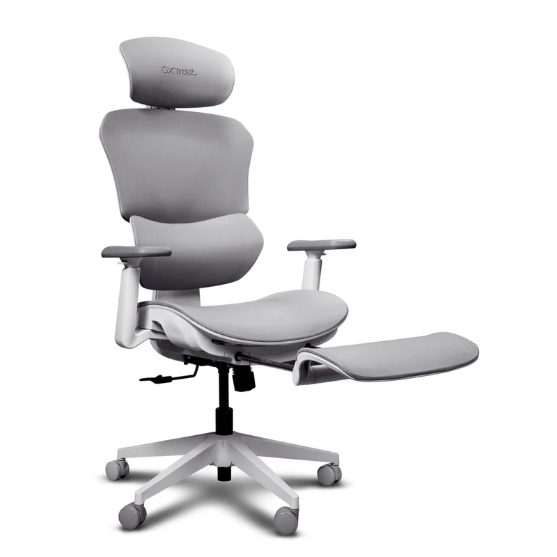 TRUST GXT725W Rivara Ergonomic Mesh Gaming Chair White