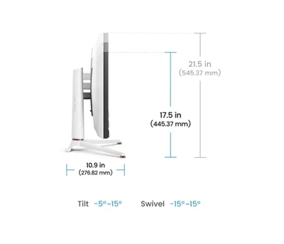 BenQ MOBIUZ EX271U, 27", 4K UHD, IPS, 1ms GtG, 165Hz, 120Hz for Console with eARC, Color Shuttle, FreeSync Premium, B.I.+ Gen2, HDRi and HDR400, Quickit, 1200:1, 95% P3, 400 nits, USB-C (DP alt. PD 65W),USB Hub, HDMI 2.1, DP, Height Adj. 100mm, White