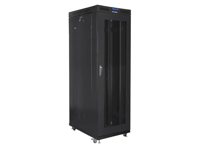 Lanberg rack cabinet 19" free-standing 27U/800x1200 (flat pack) with mesh door lcd black