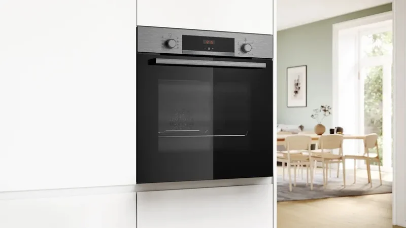 Bosch HBA534ES3, SER4, Built-in oven 60 x 60 cm, 71 l, Energy Efficiency class: A+, 3D hot air, EcoClean, Stainless Steel