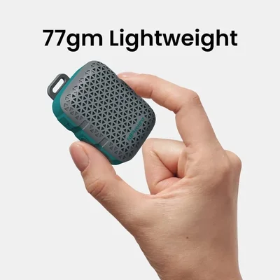 HiFuture Pocket S Grey,  Bluetooth 5.4, IPX7 Waterproof, 5W Output, Pair to Play (TWS Mode), Up to 8 Hours Playtime, Support Clip for Wear, Support Magnetic