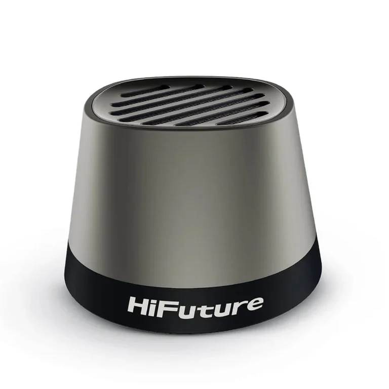 Тонколона HiFuture Mega S Silver Grey, Bluetooth 5.4, MagSafe, 5W, до 10 часа работа, IPX4, TWS, поставка за телефон, безжично зареждане