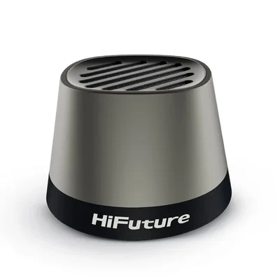 Тонколона HiFuture Mega S Silver Grey, Bluetooth 5.4, MagSafe, 5W, до 10 часа работа, IPX4, TWS, поставка за телефон, безжично зареждане