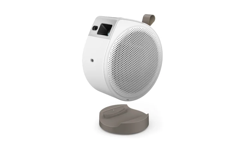 BenQ GV32 Portable Ceiling Projector, 1080P (1920x1080), 100K:1, 500 ANSI Lumens, 1.2X, Auto Keystone, HDMI (ARC 5.1 channel), USB-C (w/DP PD), USB, BT 5.0,  2x4W Speakers + 10W Woofer, Google TV, SmartRemote App, WiFi, 1.6kg, White