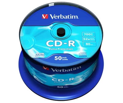 CD-R диск Verbatim 700MB 52x Extra Protection (50 броя)