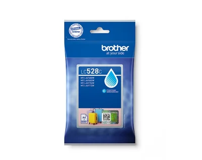 Brother LC528C Cyan Ink Cartridge for MFCJ5010DW/MFCJ5110DW - 5000 page yield