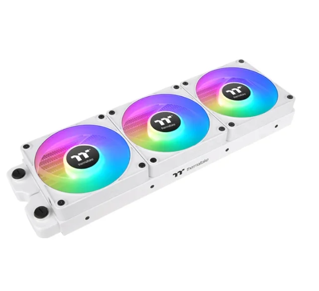 Охладителен вентилатор Thermaltake CT120 EX Reverse ARGB, 3 броя, магнитно свързване, 120 мм, бял