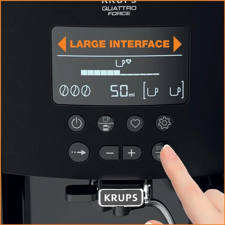 Krups EA819E10 Esp Arabica Latte Pewter Eu
