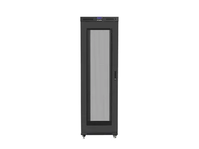 Lanberg rack cabinet 19" free-standing 42U/800x1200 (flat pack) with mesh door lcd black v2