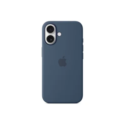 Калъф Apple Silicone с MagSafe за iPhone 16 Plus, Denim