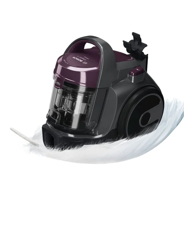 Bosch BGC05AAA1, Vacuum Cleaner, 700 W, Bagless type, 1.5 L, 78 dB(A), Energy efficiency class A, purple/stone gray