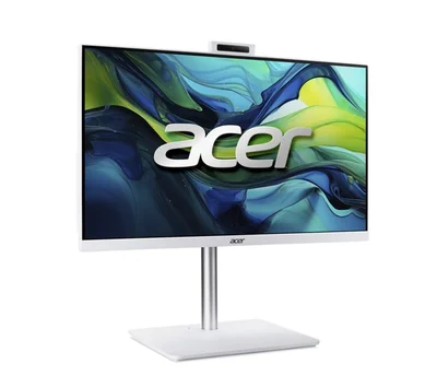 Acer Aspire C24-A, 23.8'' FHD IPS AiO 120Hz, Intel Core i5-13420H (up to 4.60GHz, 12MB), 16GB DDR4 (1 slot free), 512GB SSD, no DVD, Intel UHD, HDMI, RG-45, WiFi 6, BT 5.0, Glan, Ergo stand w Height Adj., 5MPCam+mic, KBD& Mouse Wireless, NO OS, White