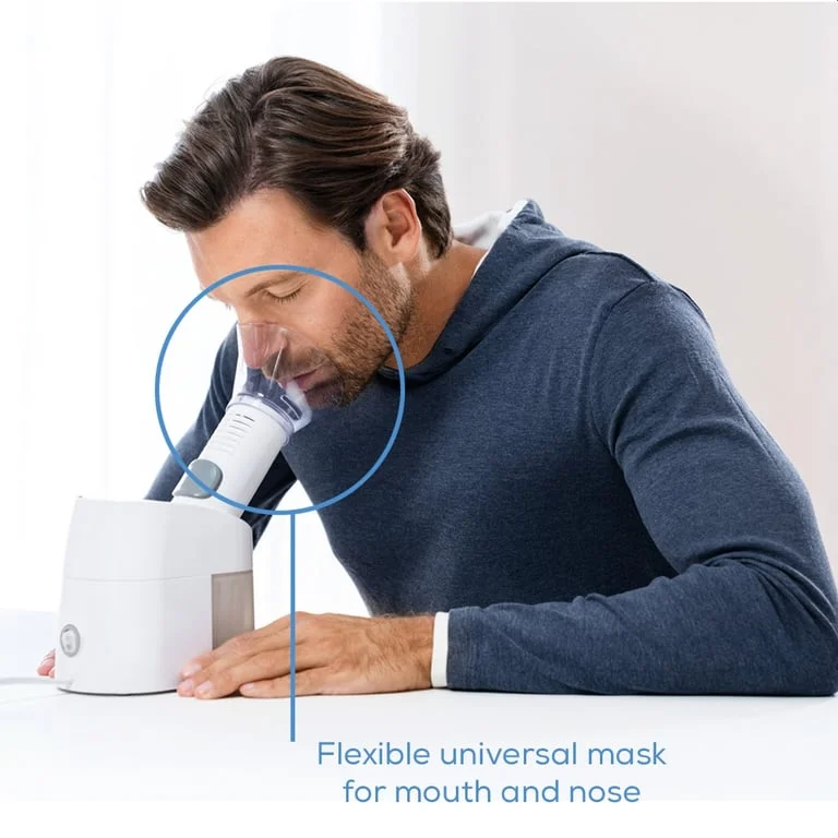 Beurer SI 40 Steam vaporizer, Includes flexible universal mask for the mouth and nose, Steam setting, Mains operation
