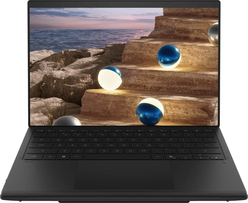 Asus ZenBook Duo 14 UX8407AA-SN130X, Screen Pad Plus, INTEL Ultra 9  PTL U9-H484 (16C) 14" OLED, WQXGA+ ( 2880X1800 ) 16:10Touch, 32GB, 2TB SSD, Soft Keyboard, Windows 11 Pro,Moher Gray, Sleeve
