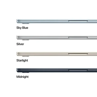 Apple MacBook Air 15.3: Apple M5 chip with 10-core CPU and 10-core GPU, 16GB, 1TB SSD - Midnight