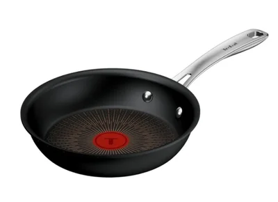 Уок тиган Tefal Excellence+ G3301902 28 см, алуминий, незалепващо покритие, Thermo-Signal, черен
