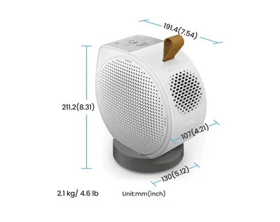 BenQ GV50 Laser Portable Projector, 1080p (1920x1080), 100K:1, 500 ANSI Lumens, 1.2X, Auto Keystone, HDMI (ARC 5.1 channel), USB-C (w/DP PD), USB, BT 5.0,  2x4W Speakers + 10W Woofer, Google TV, SmartRemote App, WiFi, 2.1kg, White