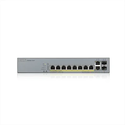 ZyXEL GS1350-12HP, 12 Port managed CCTV PoE switch, long range, 130W