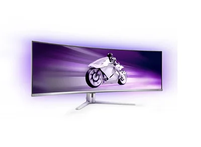 Philips 49M2C8900L, 48.9" QD-OLED Curved 1800R, 5120x1440@144Hz, 0.03 GtG, 1000cd m/2, 1.000.000:1, Mega Infinity DCR, Adaptive Sync, FlickerFree, Blue Light Soft., 7.5Wx4+DTS, Tilt, Height Adjust, Swivel, 2xHDMI, DP, USB hub