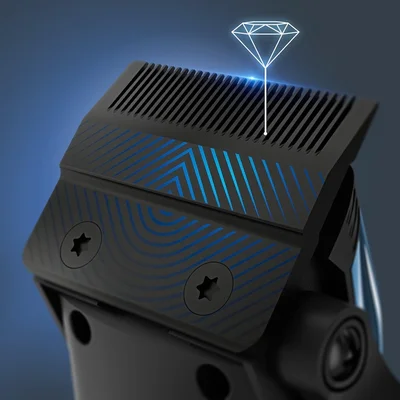 Машинка за подстригване Rowenta TN1551E0, неръждаеми ножчета, LCD дисплей, 28 степени на рязане, 150 мин. работа на батерия, синя