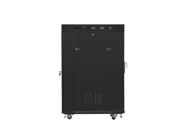 Lanberg rack cabinet 19" free-standing 22U/600x800 (flat pack) with glass door lcd black v2