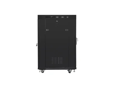 Lanberg rack cabinet 19" free-standing 22U/600x800 (flat pack) with glass door lcd black v2