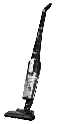 Rowenta RH6545WH, AIR FORCE EXTREME, cyclonic technology, 14.4V  lithium ion battery, up to 30 min. running time, 5 h recharging time, Head with LED, dust container capacity: 0.65 L, 80 dB(A), black