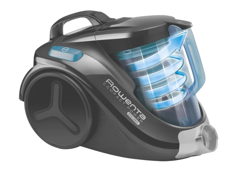 Прахосмукачка Rowenta RO3731EA Compact Power 750W без торба, черна/синя