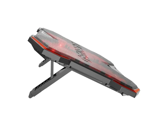 Охладителна подложка за лаптоп Genesis Oxid 260, 15.6"-17.3", 4 вентилатора, LED осветление, 2 USB порта