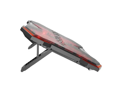 Охладителна подложка за лаптоп Genesis Oxid 260, 15.6"-17.3", 4 вентилатора, LED осветление, 2 USB порта