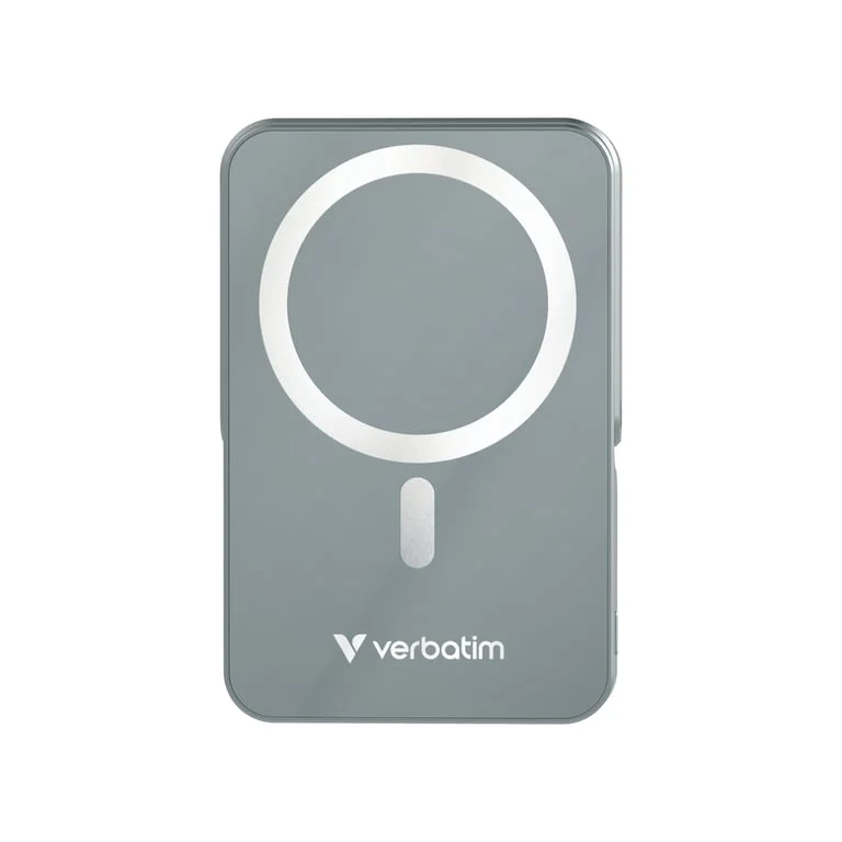 Външна батерия Verbatim Charge 'n' Go Magnetic Wireless Stand 10000mAh Сива