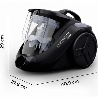 Прахосмукачка Rowenta RO3725EA Compact Power Cyclonic, 750W, 1.5L, без торба, черна