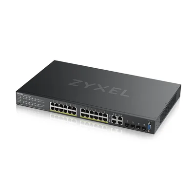 ZyXEL GS2220-28HP, EU region, 24-port GbE L2 PoE Switch with GbE Uplink (1 year NCC Pro pack license bundled)
