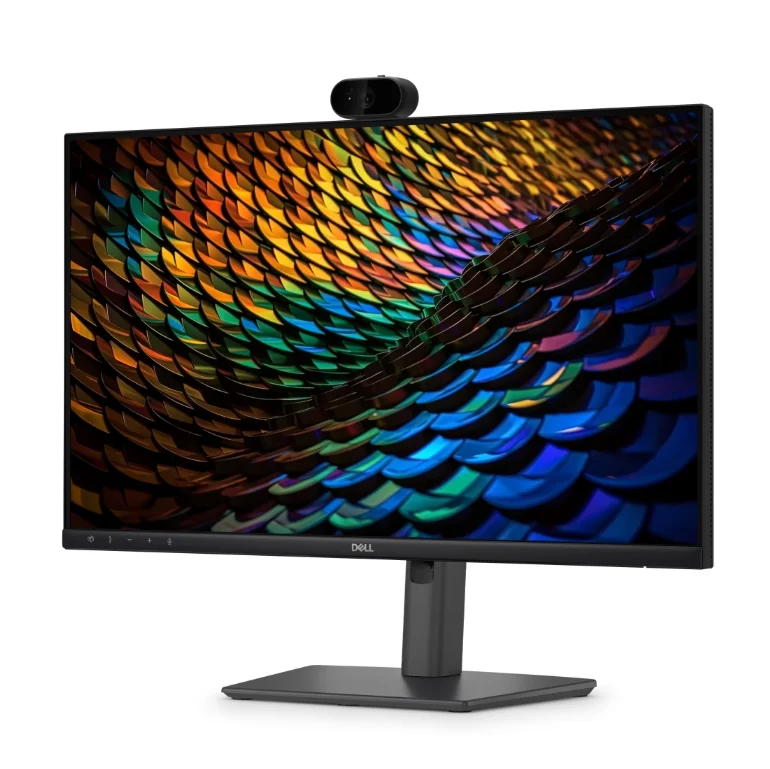 Dell P2426HEB, 23.8" Conferencing Monitor, IPS Anti-Glare, 5ms, 120 Hz, 1500:1, 300 cd/m2, FHD 1920x1080, 99% sRGB, HDMI, Display Port, USB-C Hub, RJ45, Webcam, Mic, Speacers, KVM Switch, PD 90W, Height Adjustable, Pivot, Swivel, Tilt, Black