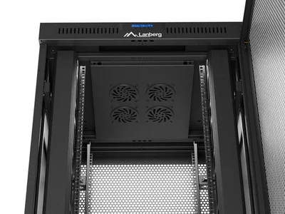 Lanberg rack cabinet 19" free-standing 47U/800X800 (FLAT PACK) with mesh door LCD black