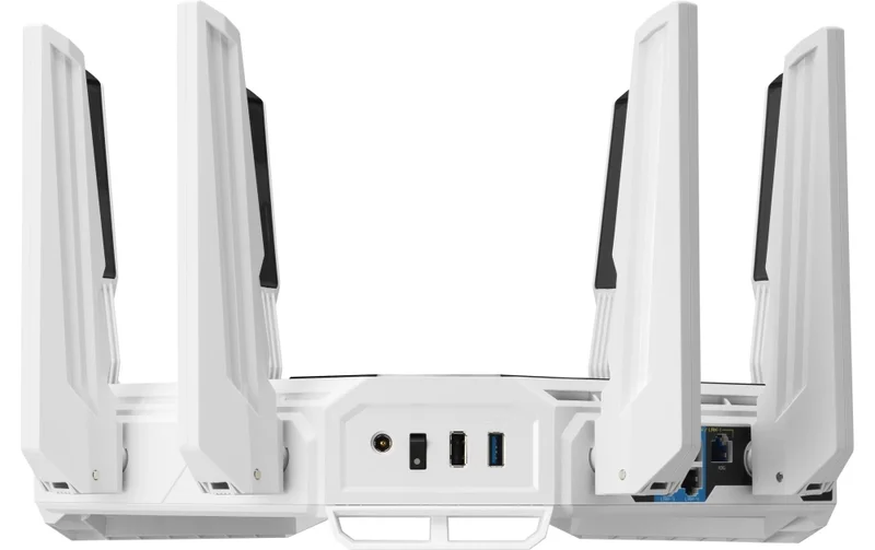Asus Gaming Rapture GT-BE19000AI, BE19000, Tri-band Gaming Router, WiFi 7, 802.11be, up to 3,500 sq. ft. & 200+ devices, Triple Level Security, Support AiMesh Whole Home Mesh WiFi, Dual 10G ports, AI WAN detection, Energy Saving Mode, AI Game Boost, Gami