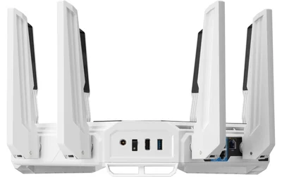 Asus Gaming Rapture GT-BE19000AI, BE19000, Tri-band Gaming Router, WiFi 7, 802.11be, up to 3,500 sq. ft. & 200+ devices, Triple Level Security, Support AiMesh Whole Home Mesh WiFi, Dual 10G ports, AI WAN detection, Energy Saving Mode, AI Game Boost, Gami