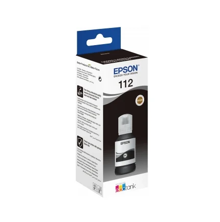 Мастило Epson 112 EcoTank черно, пигментно, C13T06C14A, 127 ml