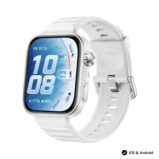 Смарт часовник Huawei Watch Fit 5 Pro Niki-B29FS, 1.92" AMOLED, GPS, бял/сребрист